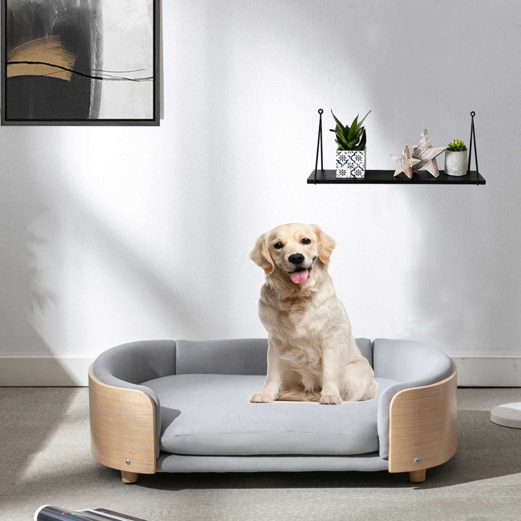 Elevated wooden best sale dog bed